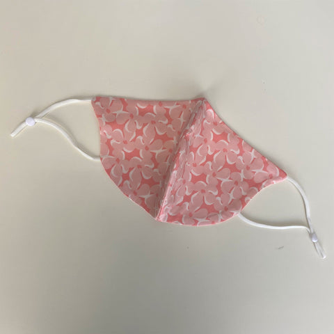 Silk Face Covering Floral Pink