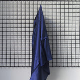Midnight Sandwash Satin — lightweight and soft with a smooth luster satin finish, 100% mulberry silk, 140cm wide