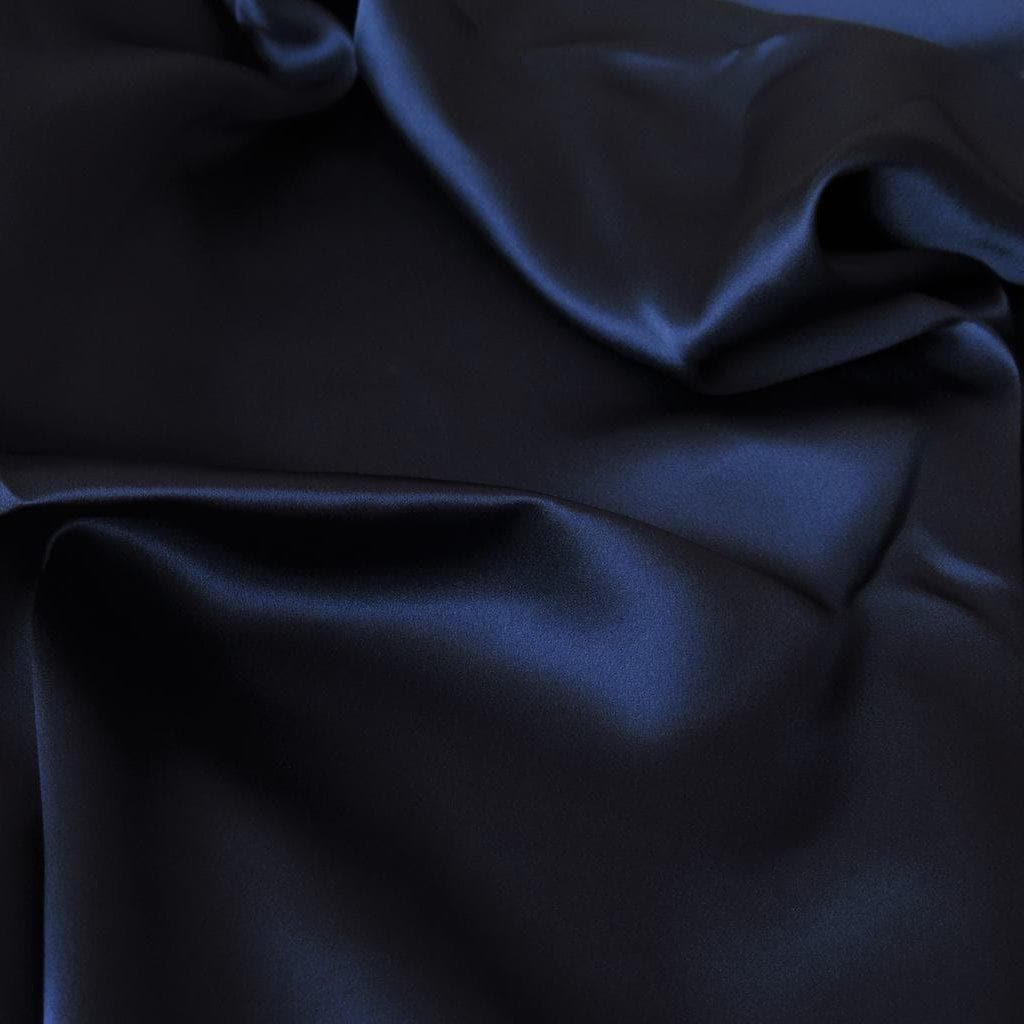 Stretch Silk Satin - Navy
