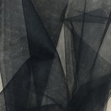 Black Bridal Net — a fine hexagon-weave bridal tulle