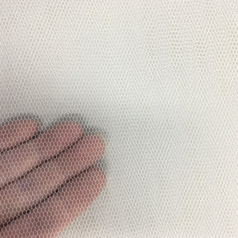 Bridal Net Silk White