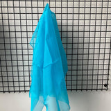 Aquamarine Silk Organza — lightweight, sheer and smooth with a low-sheen finish, 100% silk, 137cm wide