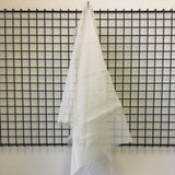 Oyster Silk Organza — lightweight, sheer and smooth with a low-sheen finish, 100% silk, 137cm wide