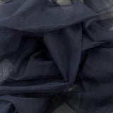 Navy Polyester Tulle — lightweight and soft, 100% polyester, 150cm wide