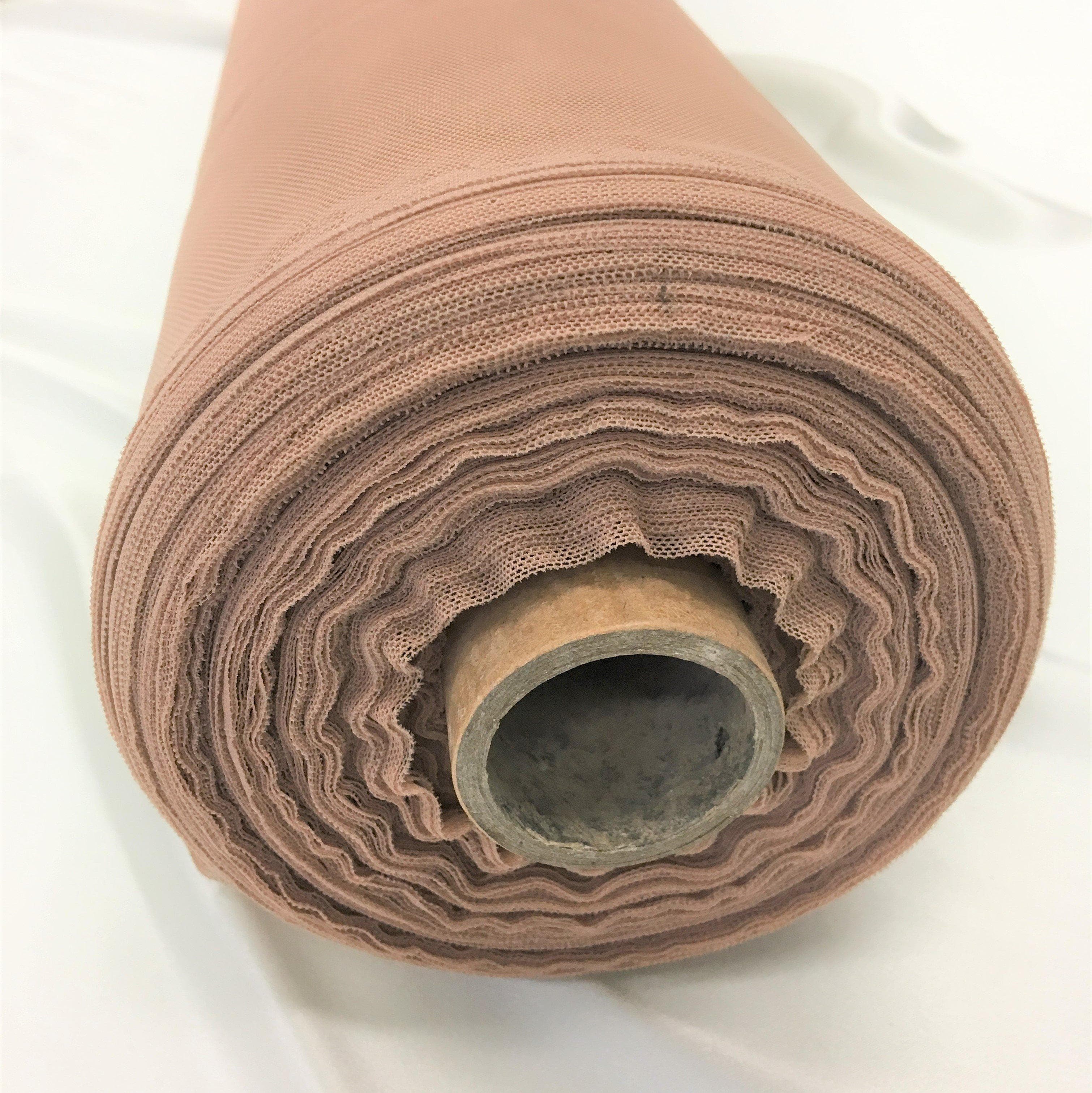 Nude Polyester Tulle — lightweight and soft, 100% polyester, 150cm wide