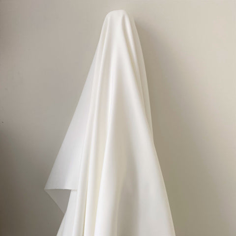 Polyester Faille Silk White