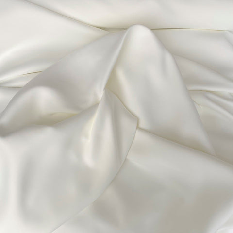 Polyester Faille Silk White