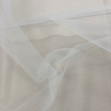 Ivory Recycled Illusion Tulle — lightweight and soft, 100% polyester, 150cm wide