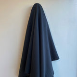 Black Recycled Polyester Poplin — lightweight and smooth with a soft handle, in recycled polyester