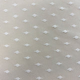 Ivory Recycled Woven Spot Tulle — mid-weight, 100% polyester, 150cm wide