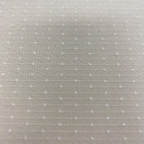Ivory Recycled Stripe Tulle — mid-weight, 100% polyester, 150cm wide