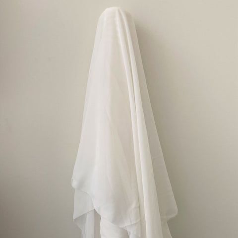 Recycled Polyester Chiffon Ivory