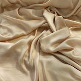 Nude Rose Petal Satin — a soft satin with a smooth, subtle sheen