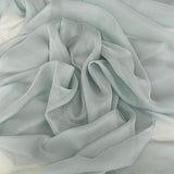 Silk Satin Chiffon - Duck Egg