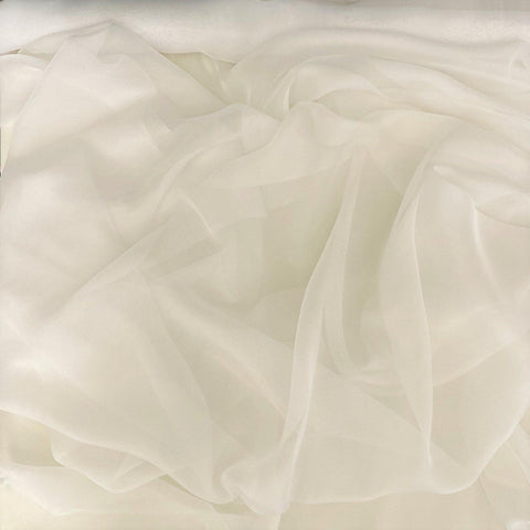Satin Chiffon White