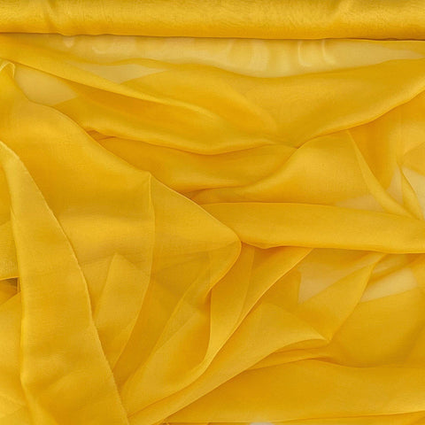 Satin Chiffon Yellow