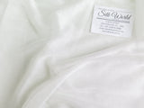 Ivory Silk Tulle — soft, 84% silk 16% polyamide, 180cm wide