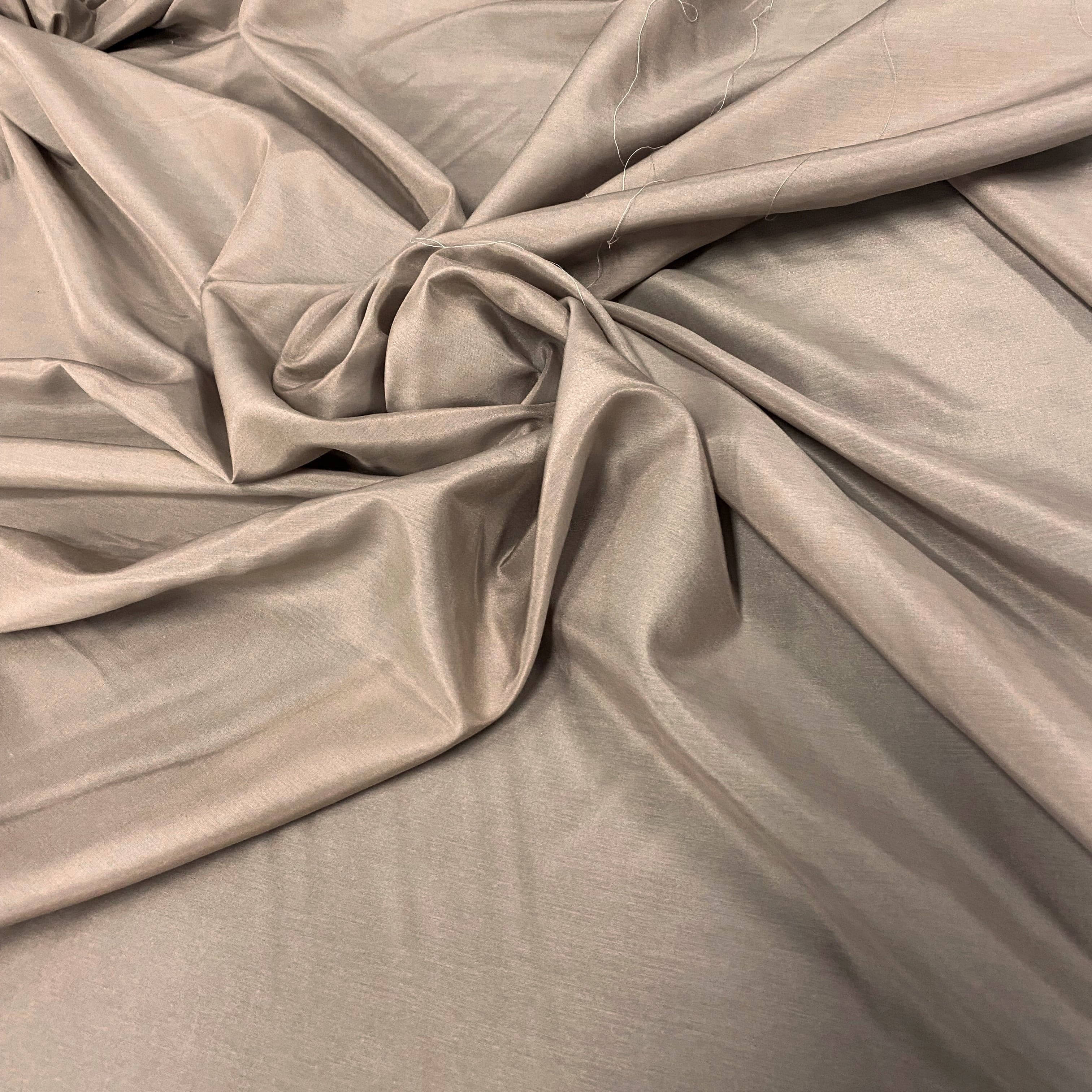 Mink Silk Cotton Voile — lightweight with a soft drape, a subtle texture and a low-sheen luster finish, 30% mulberry silk, 70% cotton, 137cm wide