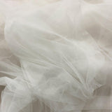 Silk White Soft Tulle — lightweight and soft, 100% polyester, 300cm wide