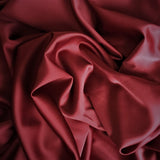 Stretch Polyester Satin Burgundy