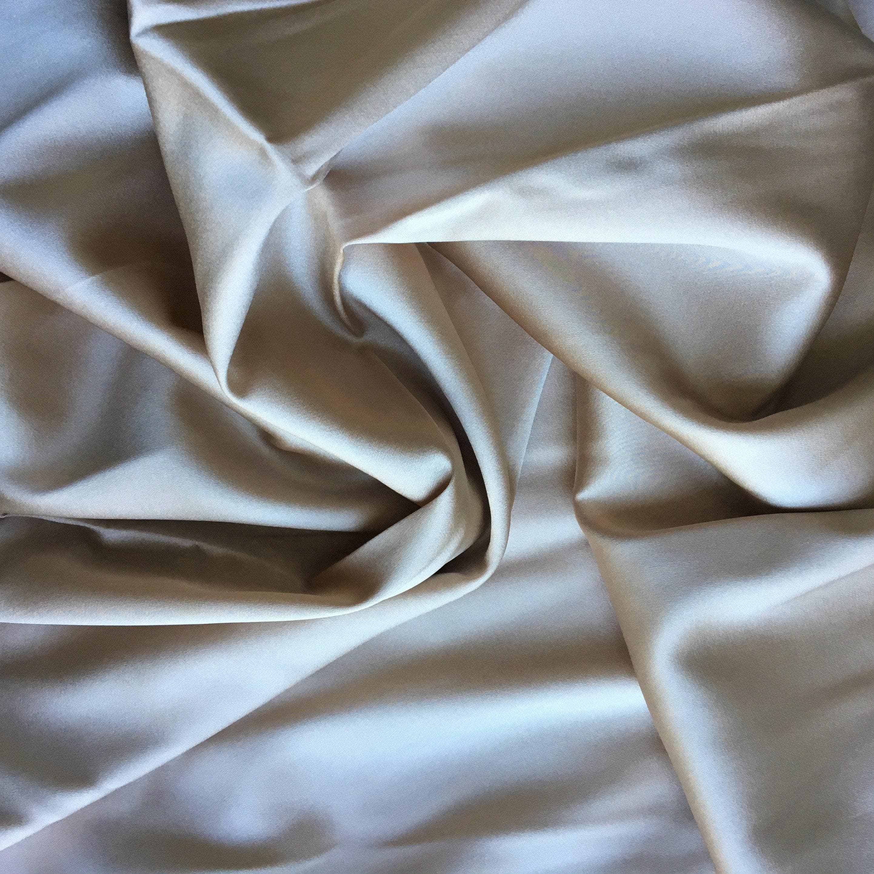 Stretch Silk Satin - Nude