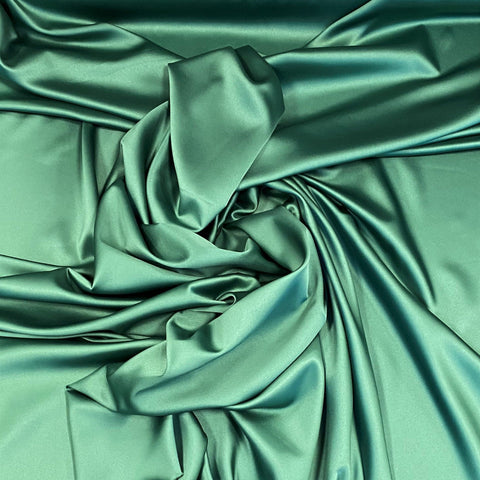 Remnant Stretch Polyester Lining Bottle Green