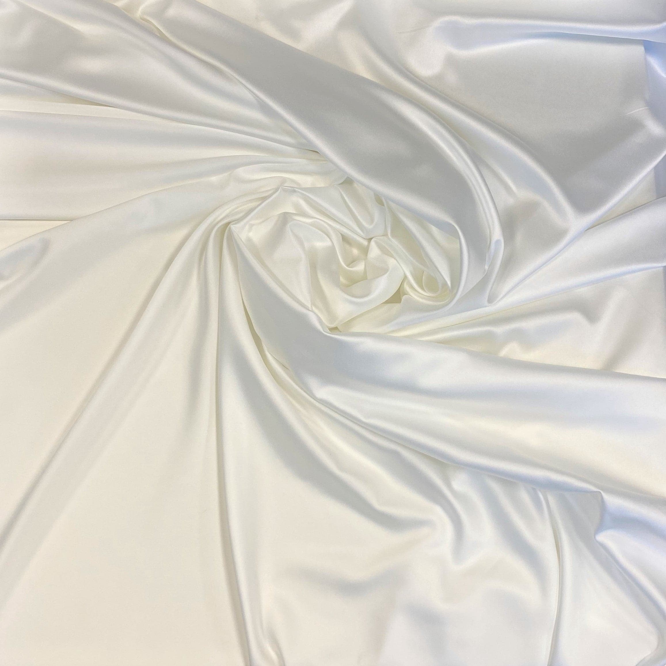 Stretch Polyester Lining Ivory – Silk World