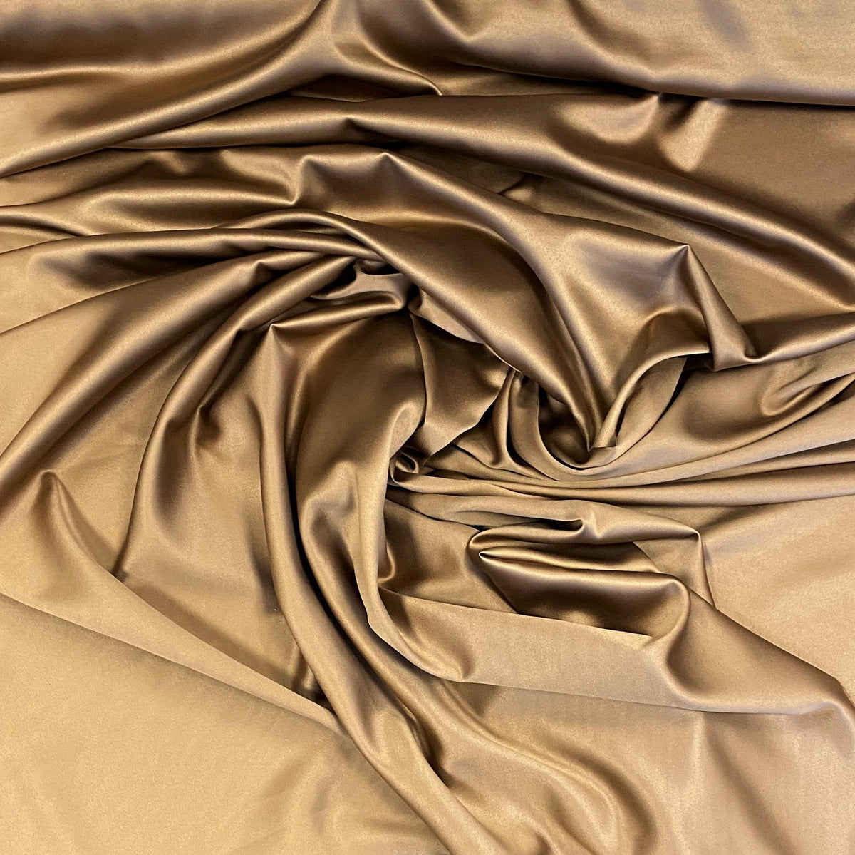 Stretch Polyester Lining - Toffee