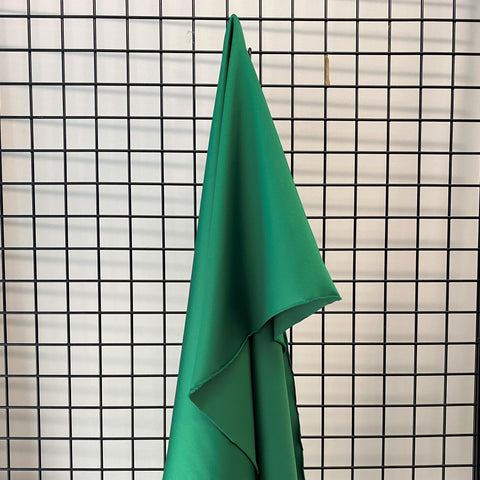Stretch Polyester Satin Emerald