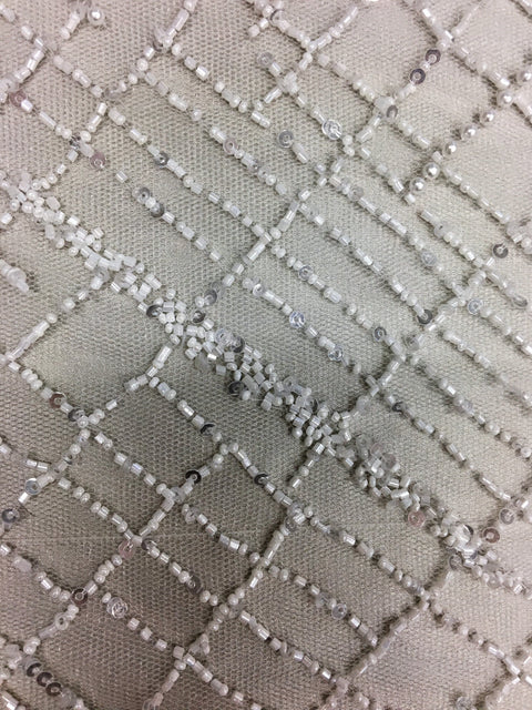 Remnant Beaded Crosshatch Design (SW1366) 1/Ivory