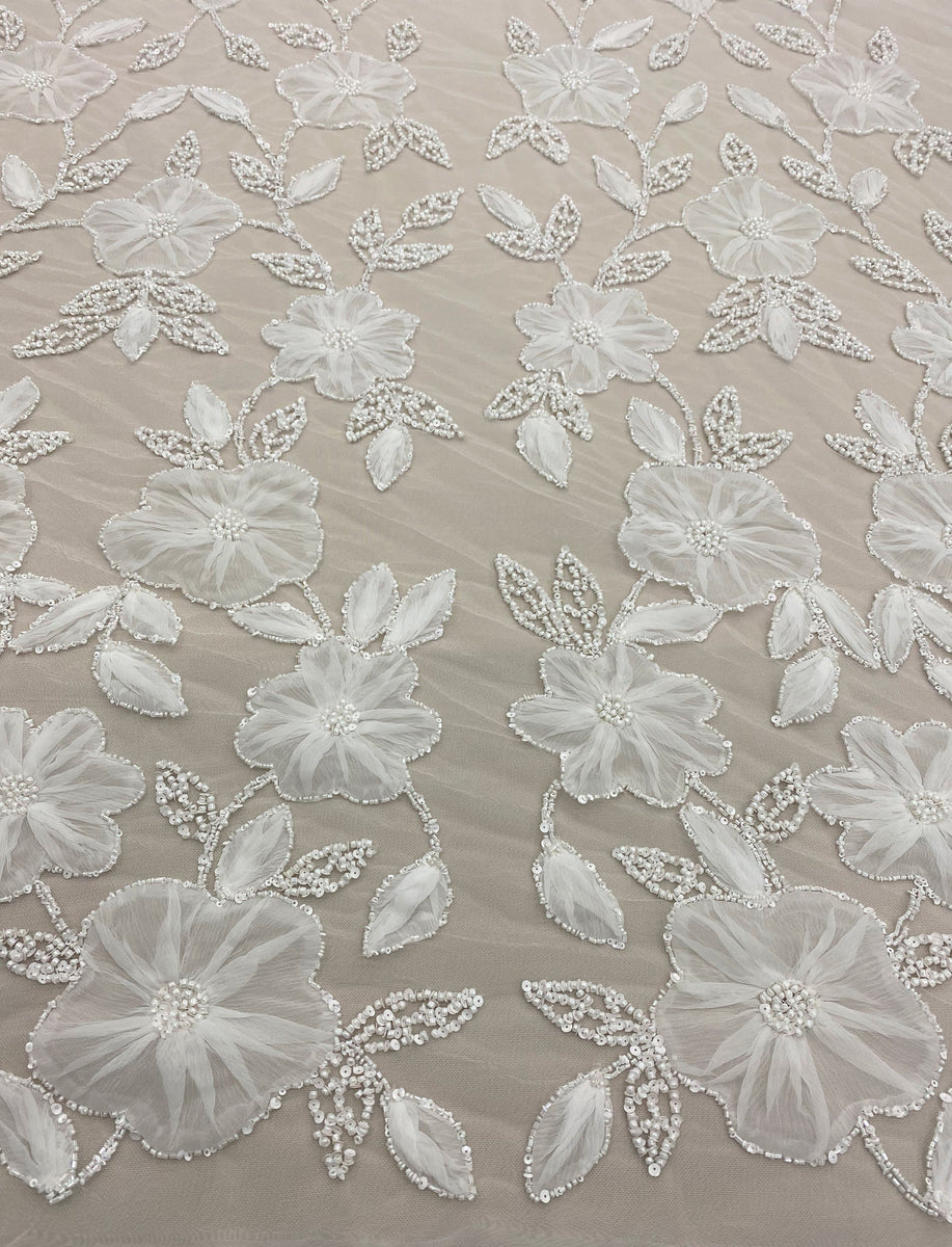 Ivory Silk Tulle Tu0067