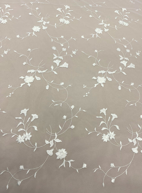 Embroidered Tulle (SW5242) All Ivory