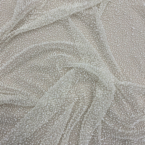 Beaded Tulle (SWDot) Ivory