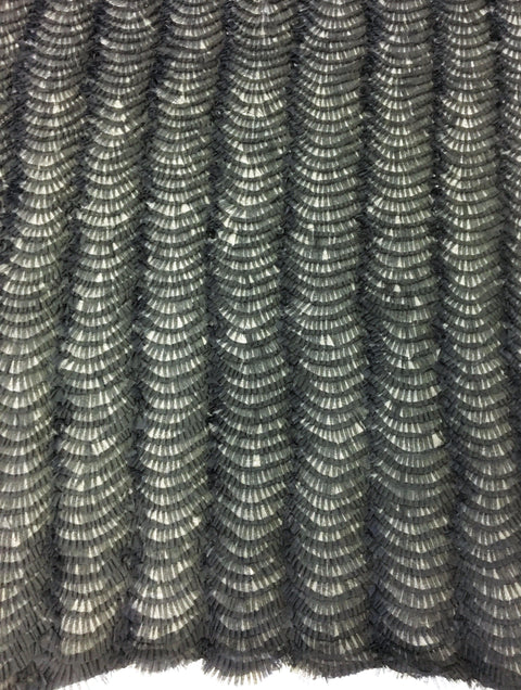 Ruffled Tulle (V17113) Black