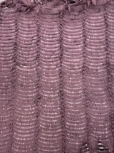 Grape Ruffled Tulle — soft, 100% nylon, 135cm wide