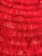 Ruffled Tulle (V17113) Red