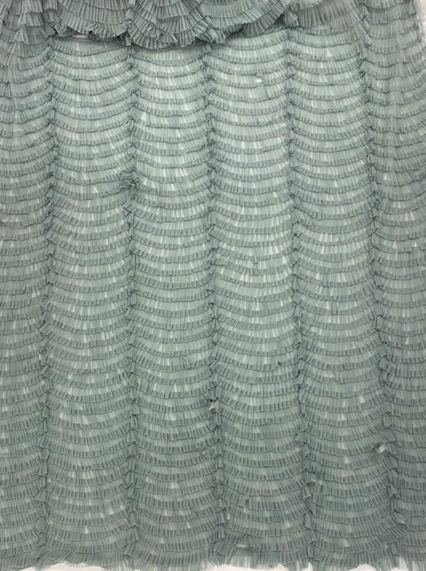 Ruffled Tulle (V17113) Sea Grass