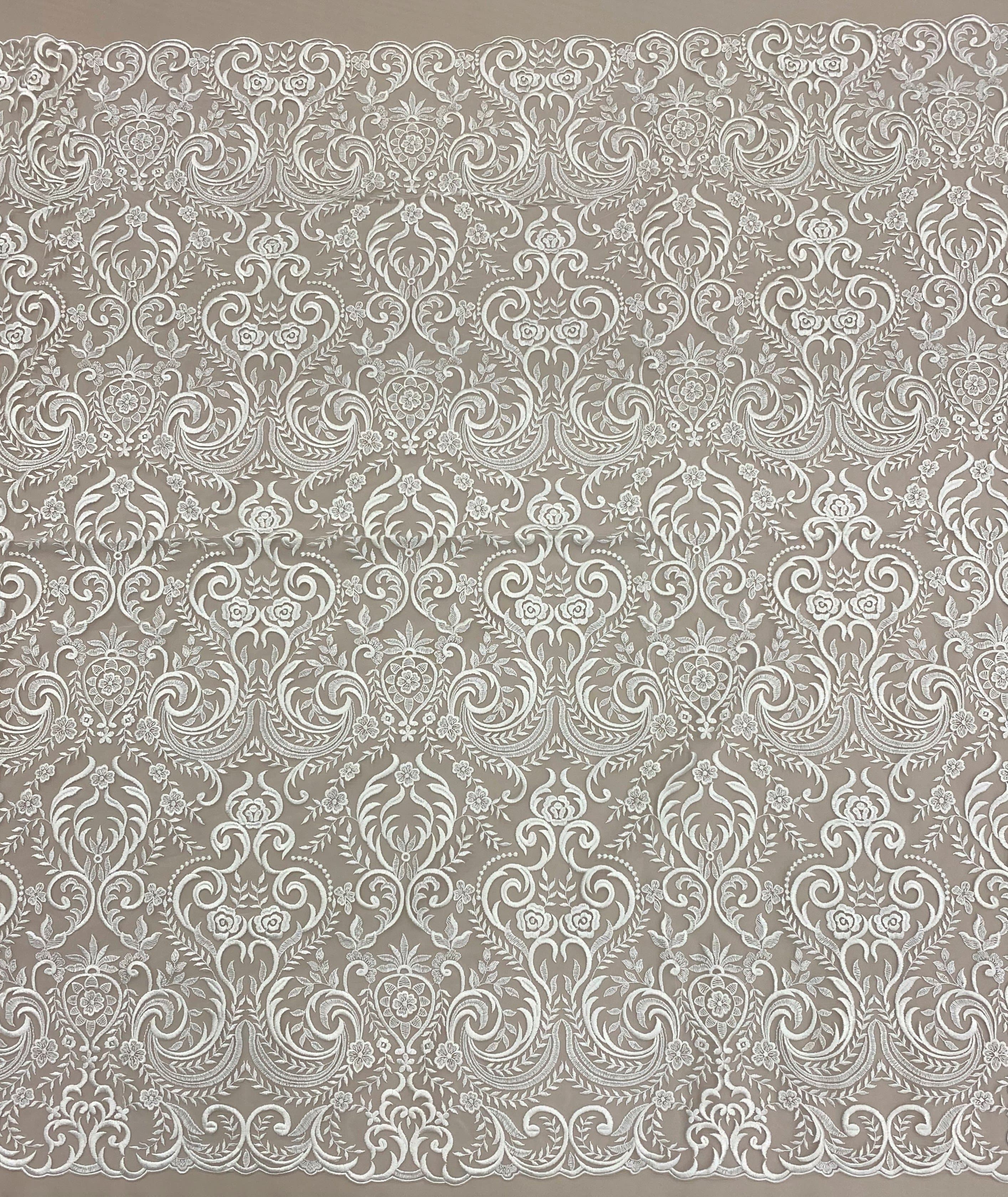 Ivory Embroidered Tulle Appolline
