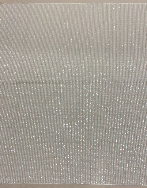 Linear Embellished Tulle (VJ12702) Ivory