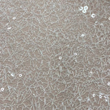 Sequinned Mesh VJ21135 Ivory
