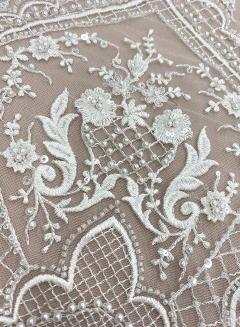 Embellished Tulle (VJ96039) Ivory