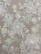 3D Floral Tulle  (W31314) Ivory