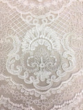 Scalloped embroidery (W31374) Ivory