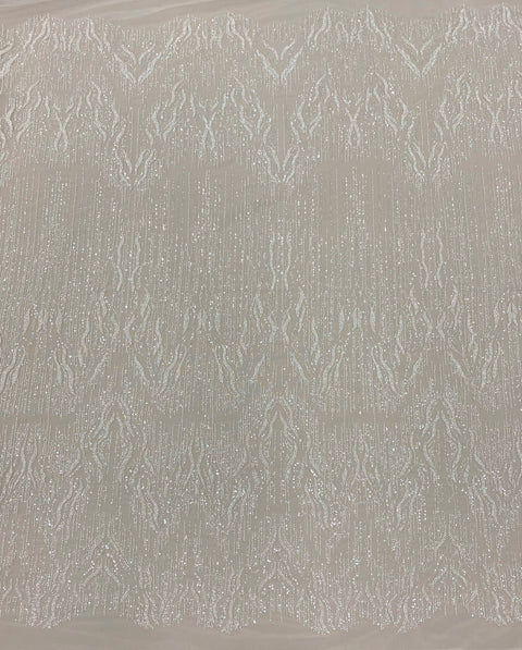 Embellished Tulle (W35112) Ivory