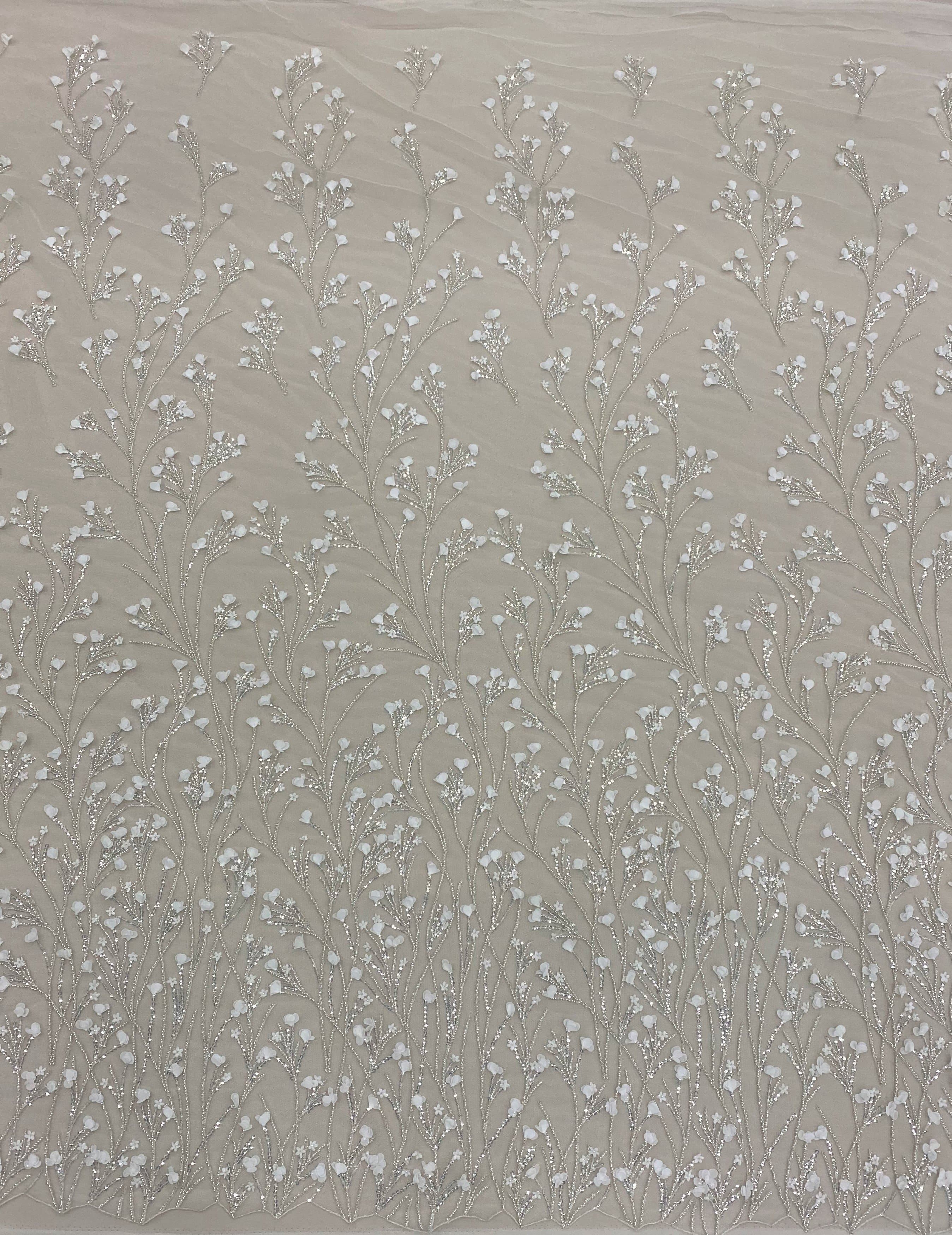 Ivory Embellished Tulle Eddy