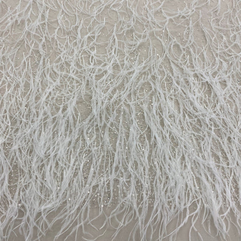 Feather Tulle (W53181) Ivory