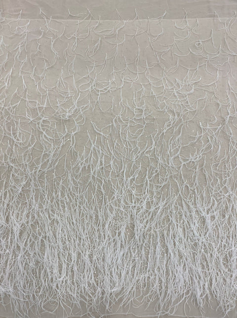 Feather Tulle (W53181) Ivory