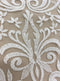 Embroidered tulle (w53606) Ivory