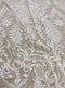 Embroidered tulle (w53606) Ivory