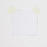 White Crepe De Chine — lightweight with a low-sheen matte finish and a soft, fluid drape, 100% mulberry silk, 137cm wide